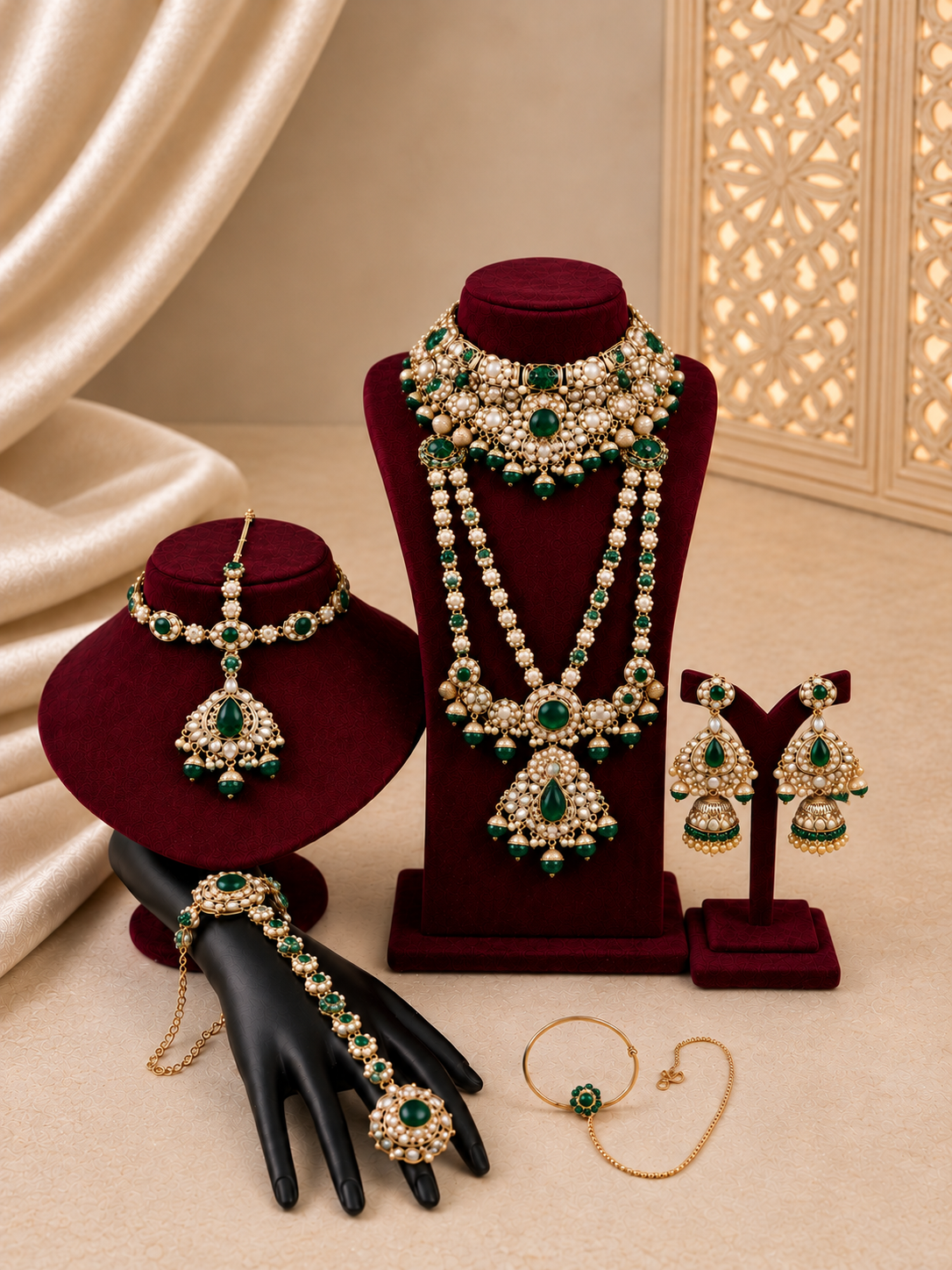 Green Bridal Jewellery
