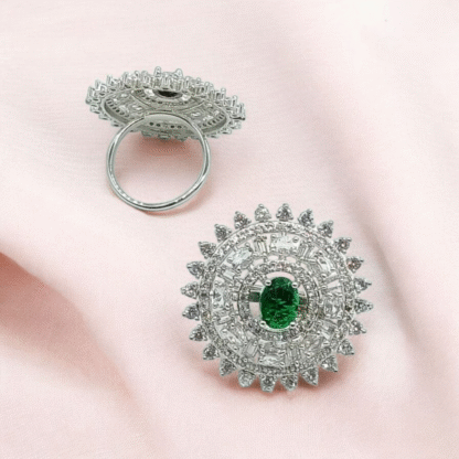Green AD Ring, Elegant & Stylish