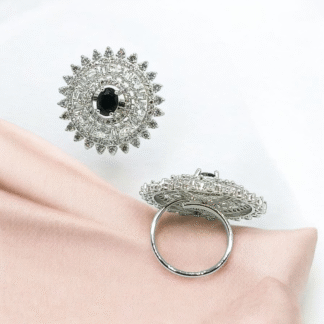 Black AD Ring, Bold & Elegant