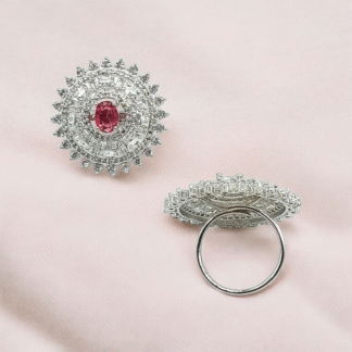 Ruby AD Ring, Sparkling Elegance