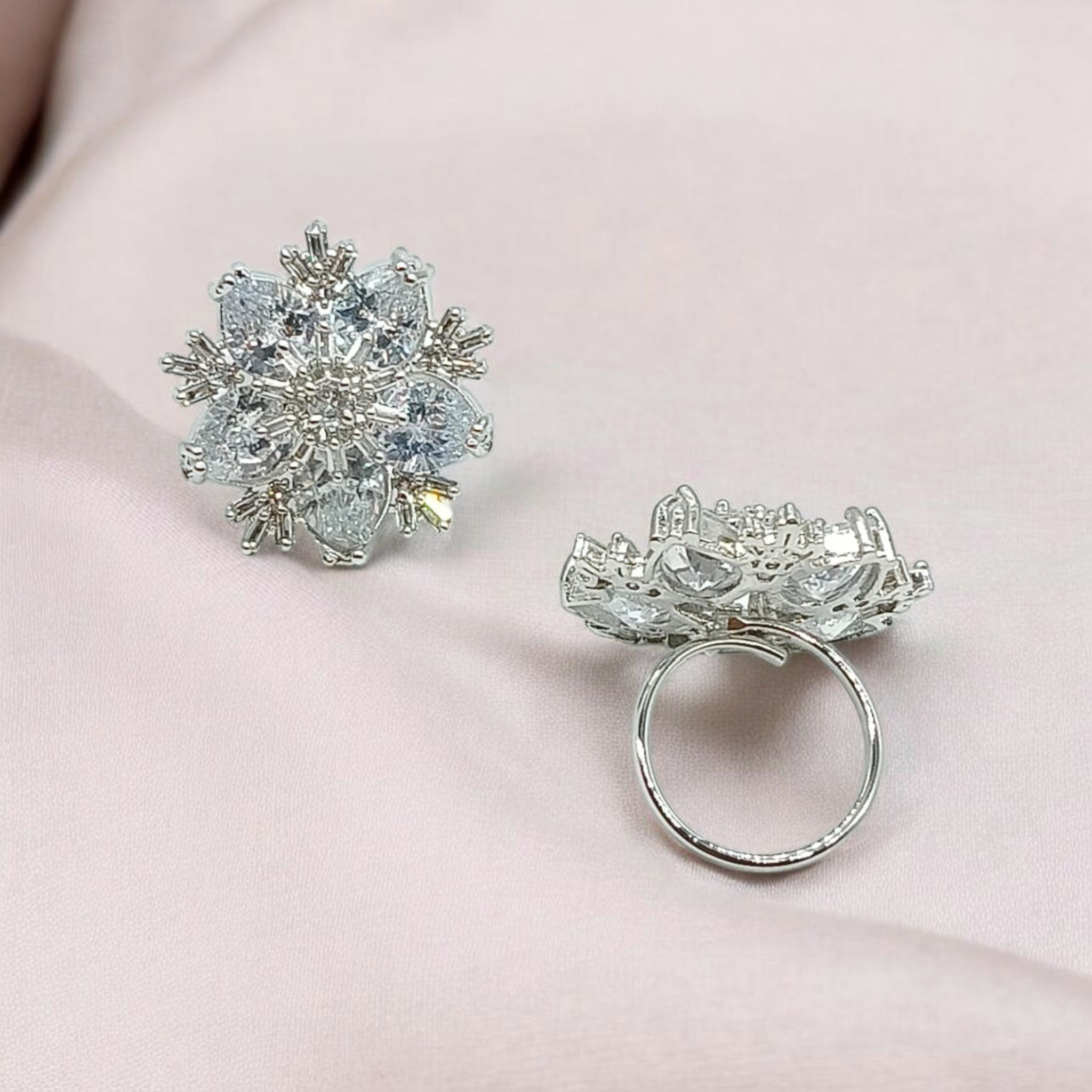 White AD Ring, Classic & Elegant