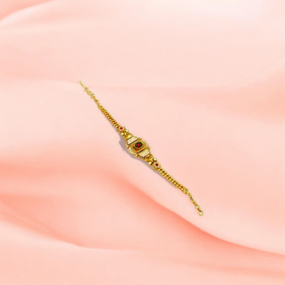 Golden-Ruby Bracelet ? Royal Touch for Every Occasion