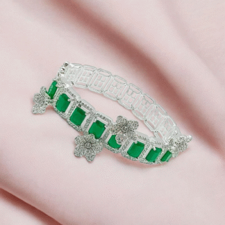 Green Stone Bangles – Traditional & Elegant