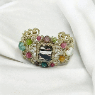 Multi-Color Vintage Bracelet, Classic Antique Design