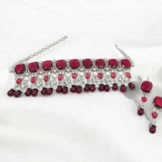 Ruby AD Choker, Elegant Bridal & Party Wear