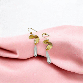 Golden Floral Earrings | Trendy Fashion Jewellery