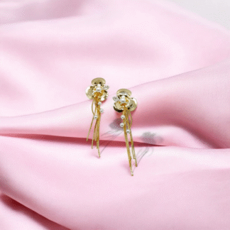 Golden Floral Earrings | Fashion Jewellery