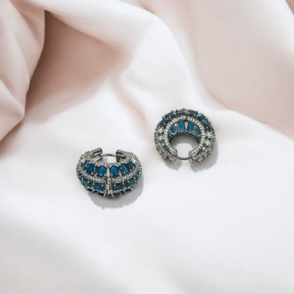 Blue Hoop Earrings ? Elegant & Contemporary Style