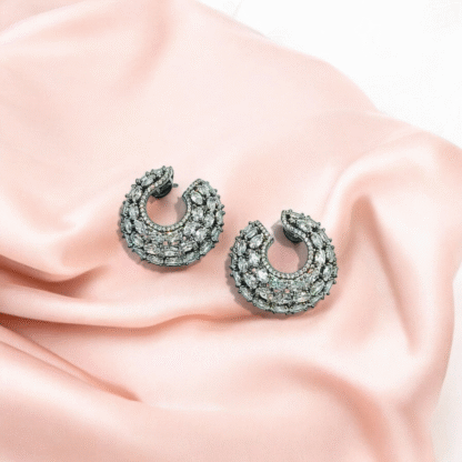 White Hoop Earrings ? Timeless Elegance in Minimalist Style