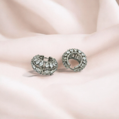 White Hoop Earrings ? Timeless Elegance in Minimalist Style