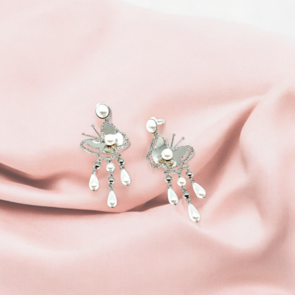 White Butterfly Earrings | Fashion Jewellery
