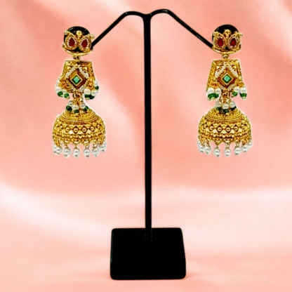 Golden Jhumkas ? Classic Indian Elegance