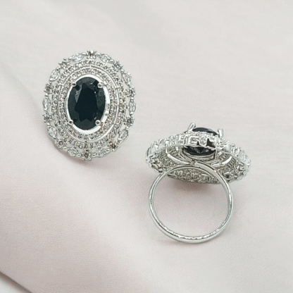 Dark Green AD Ring, Royal Elegance