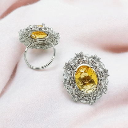 Yellow AD Ring, Radiant Sparkle