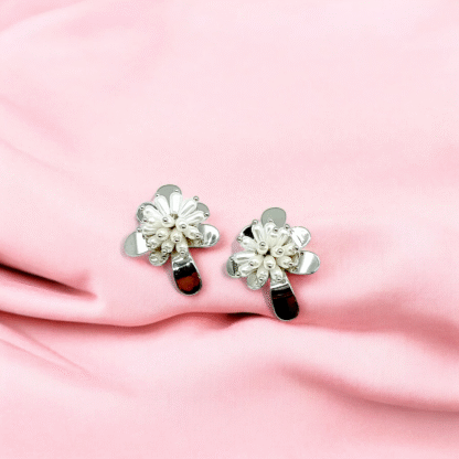 White Floral Earrings | Fashion Jewellery