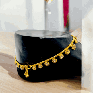 Golden Anklets | Ethnic Foot Jewellery