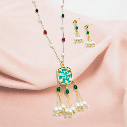 Multi Color Pendant Set | Elegant Designer Jewellery