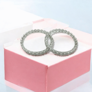 White AD Bangles | Sparkling American Diamond Bangles