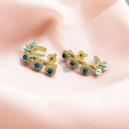 Multi Colour AD Earrings | Elegant Designer Jewellery