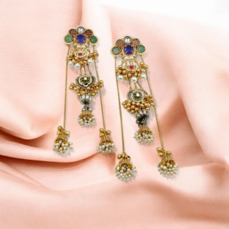 Multi Colour Silver Look Alike Earrings | Fashion Jewellery