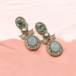Multi Colour Heritage Earrings | Traditional Designer Jewellery