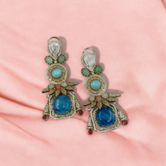 Multi Colour Silver Look Alike Earrings | Fashion Jewellery
