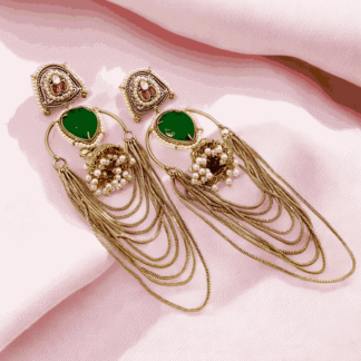 Silver Look Alike Earrings | Oxidised Ethnic Charm