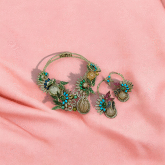 Multi Colour Heritage Hasli | Traditional Ethnic Necklace