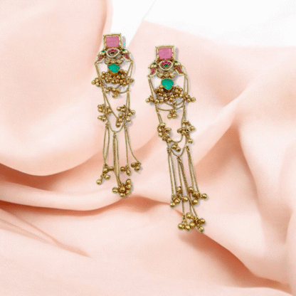 Multi Colour Silver Look Alike Earrings | Fashion Jewellery