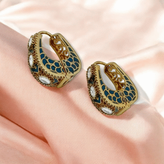 Multi-Color Hoop Earrings – Trendy Everyday Style