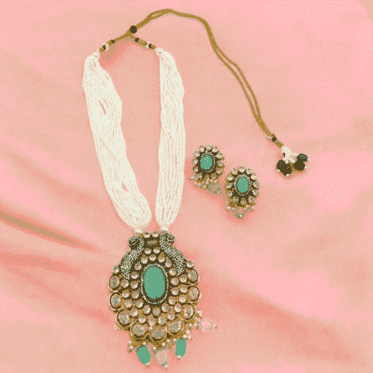 Multi Colour Long Necklace | Designer Ethnic Jewellery