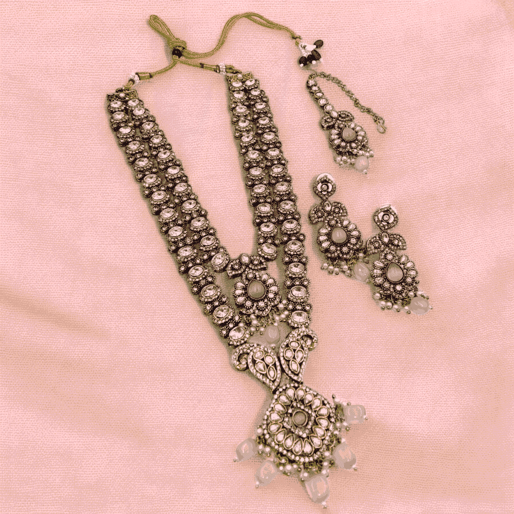 Moissanite Long Necklace | Paramount Jewels Elegance