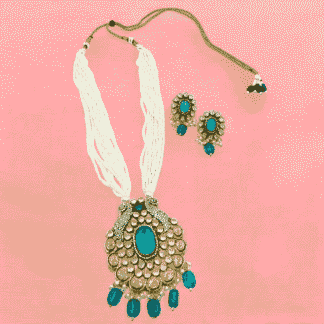 Mint Long Necklace | Elegant Statement Jewellery by Paramount Jewels