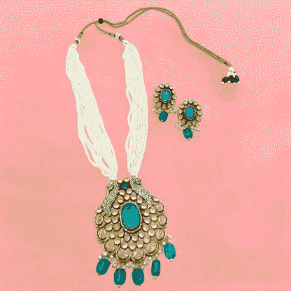 Mint Long Necklace | Elegant Statement Jewellery by Paramount Jewels