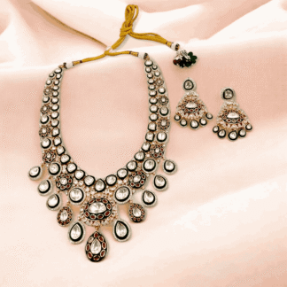 Multi Colour Kundan Long Necklace | Traditional Designer Jewellery