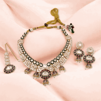 Multi Colour Kundan Hasli Necklace | Traditional Designer Jewellery
