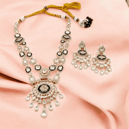 Multi Colour Kundan Long Necklace | Traditional Bridal Jewellery