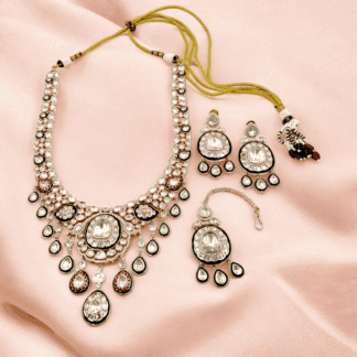 Multi Colour Kundan Long Necklace | Traditional Bridal Jewellery