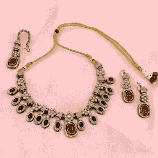 Ruby Moissanite Necklace | Elegant Sparkle by Paramount Jewels