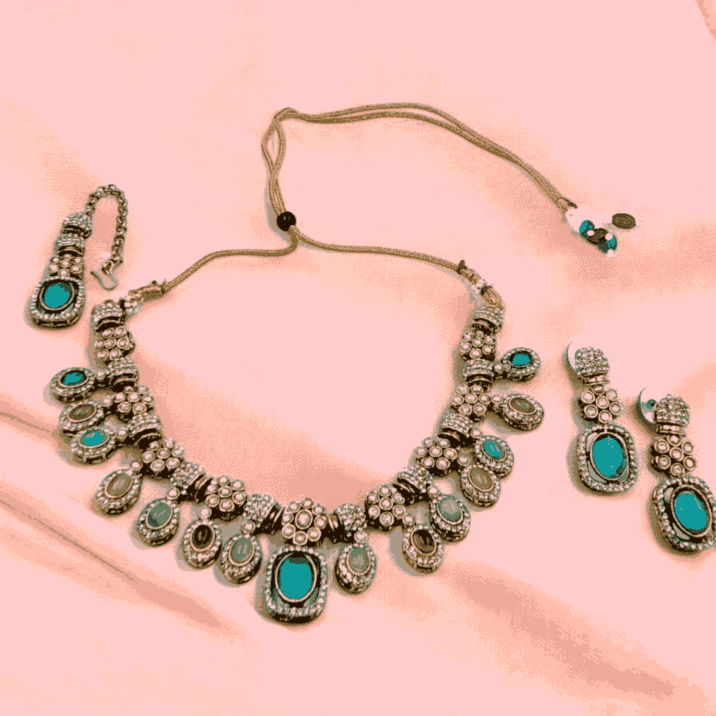 Mint Moissanite Necklace | Elegant Sparkle by Paramount Jewels