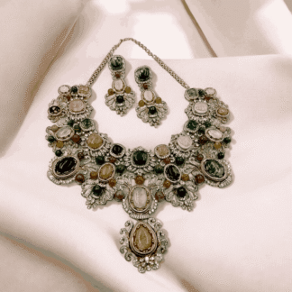 Multi Colour Heritage Necklace | Traditional Statement Jewellery