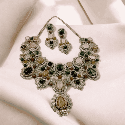 Multi Colour Heritage Necklace | Traditional Statement Jewellery