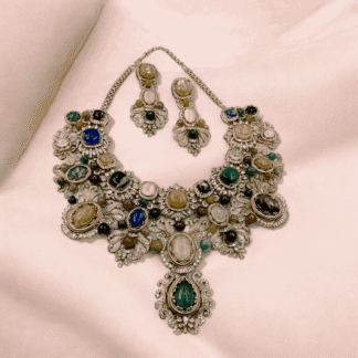 Multi Colour Heritage Necklace | Traditional Statement Jewellery