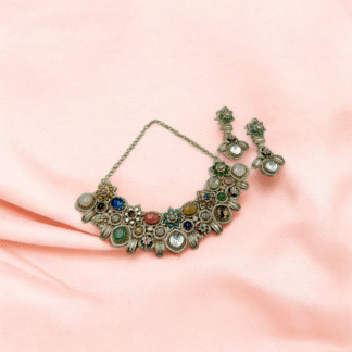 Multi Colour Heritage Necklace | Traditional Ethnic Jewellery