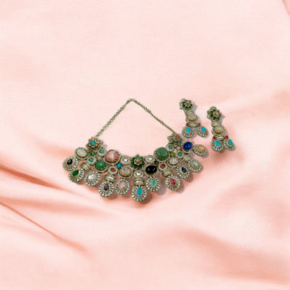 Multi Colour Heritage Necklace | Traditional Ethnic Jewellery