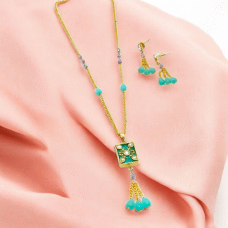 Multi Color Pendant Set | Elegant Designer Jewellery