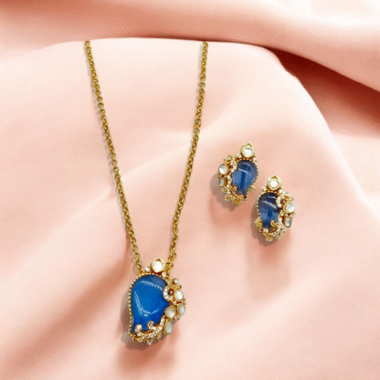 Yellow Pendant Set | Elegant Designer Jewellery