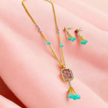 Multi Color Pendant Set | Elegant Designer Jewellery
