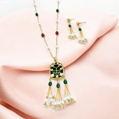 Multi Color Pendant Set | Elegant Designer Jewellery