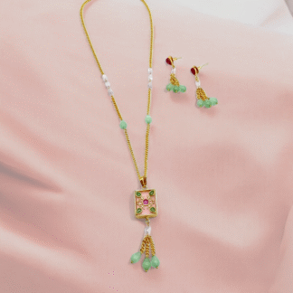 Multi Color Pendant Set | Elegant Designer Jewellery